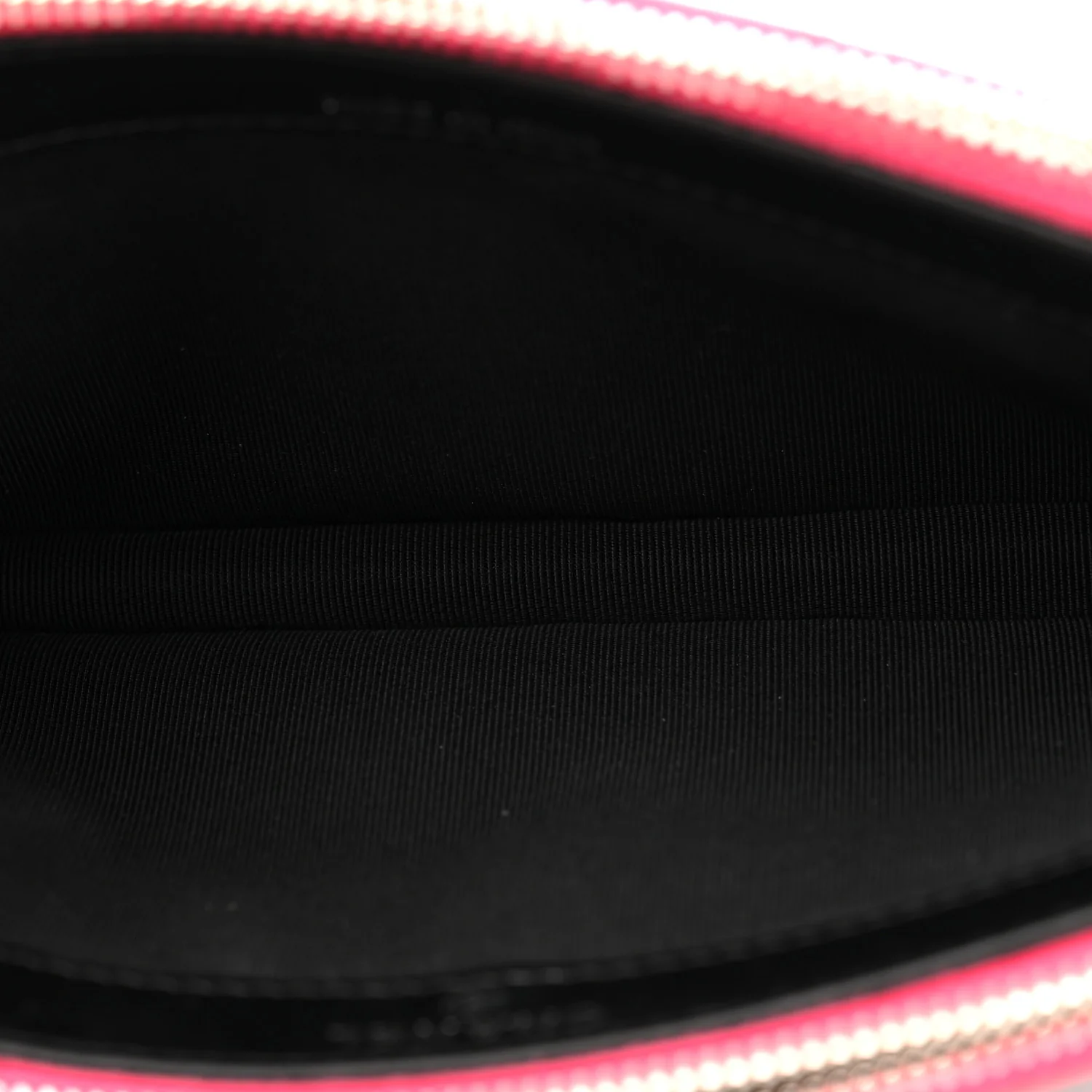 Patent Quilted Small Clutch With Chain Pink Black - Top Club