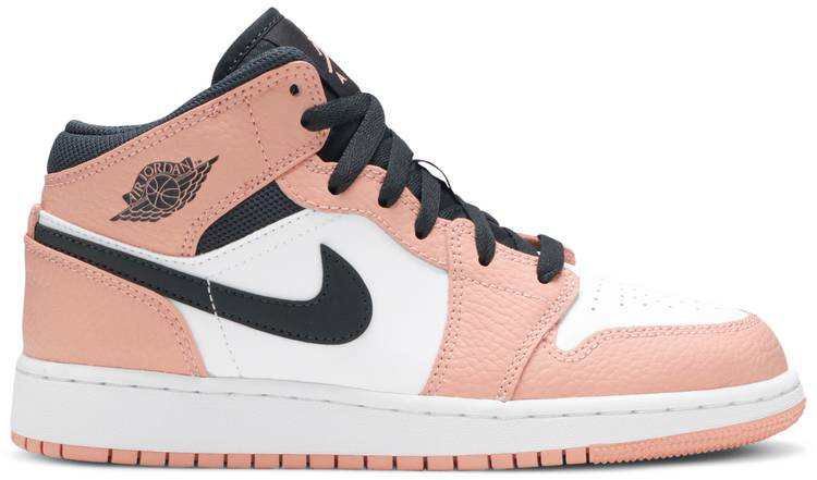 Air Jordan 1 Mid  Pink Quartz  555112-603 - Sneaker Replica Workshop