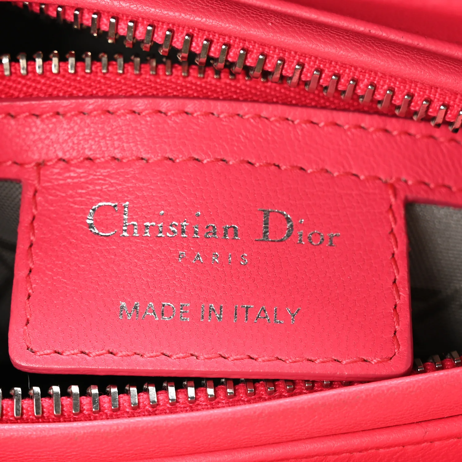 Lambskin Cannage Medium Lady Dior Fuchsia - Top Club