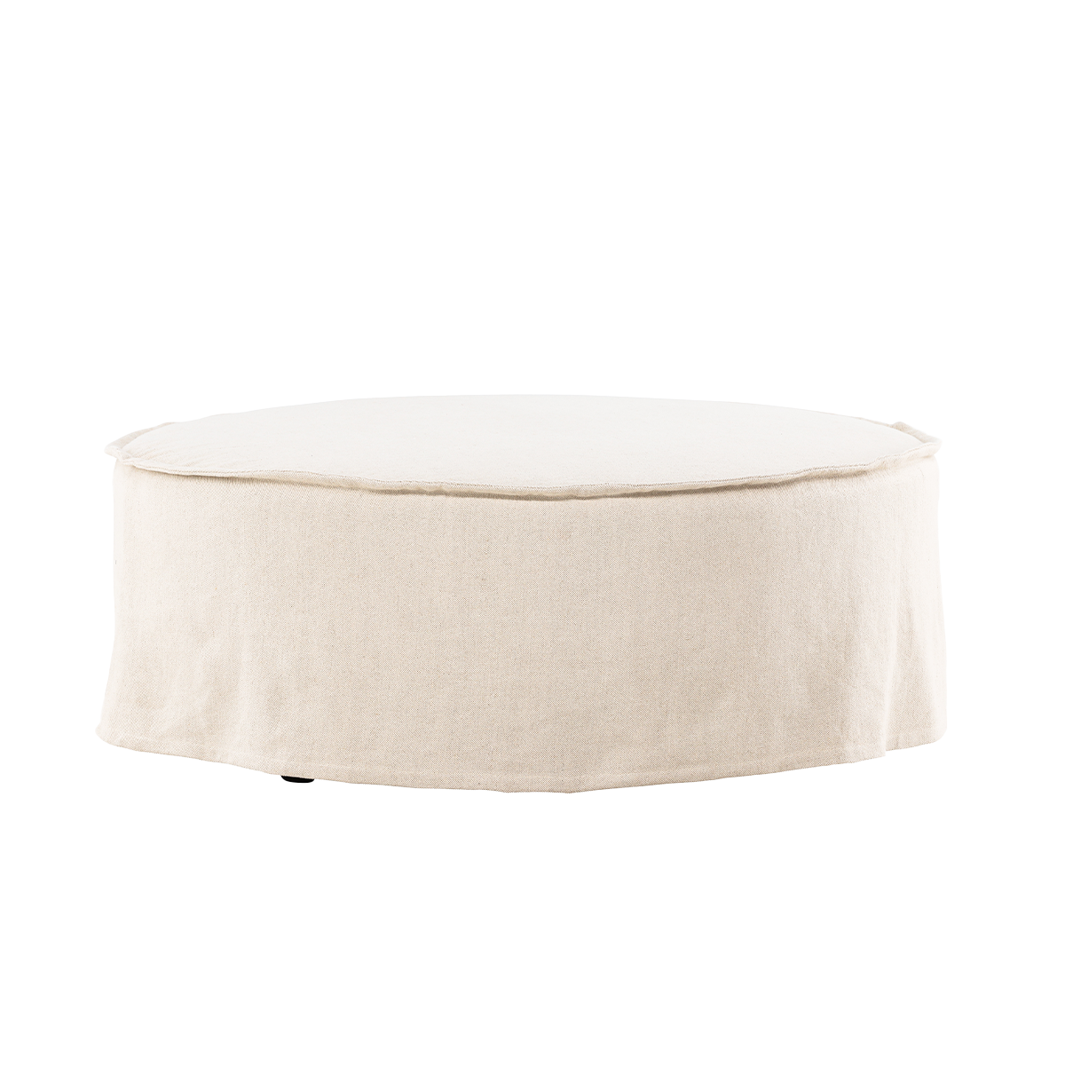 Linnen poef Odette Beige