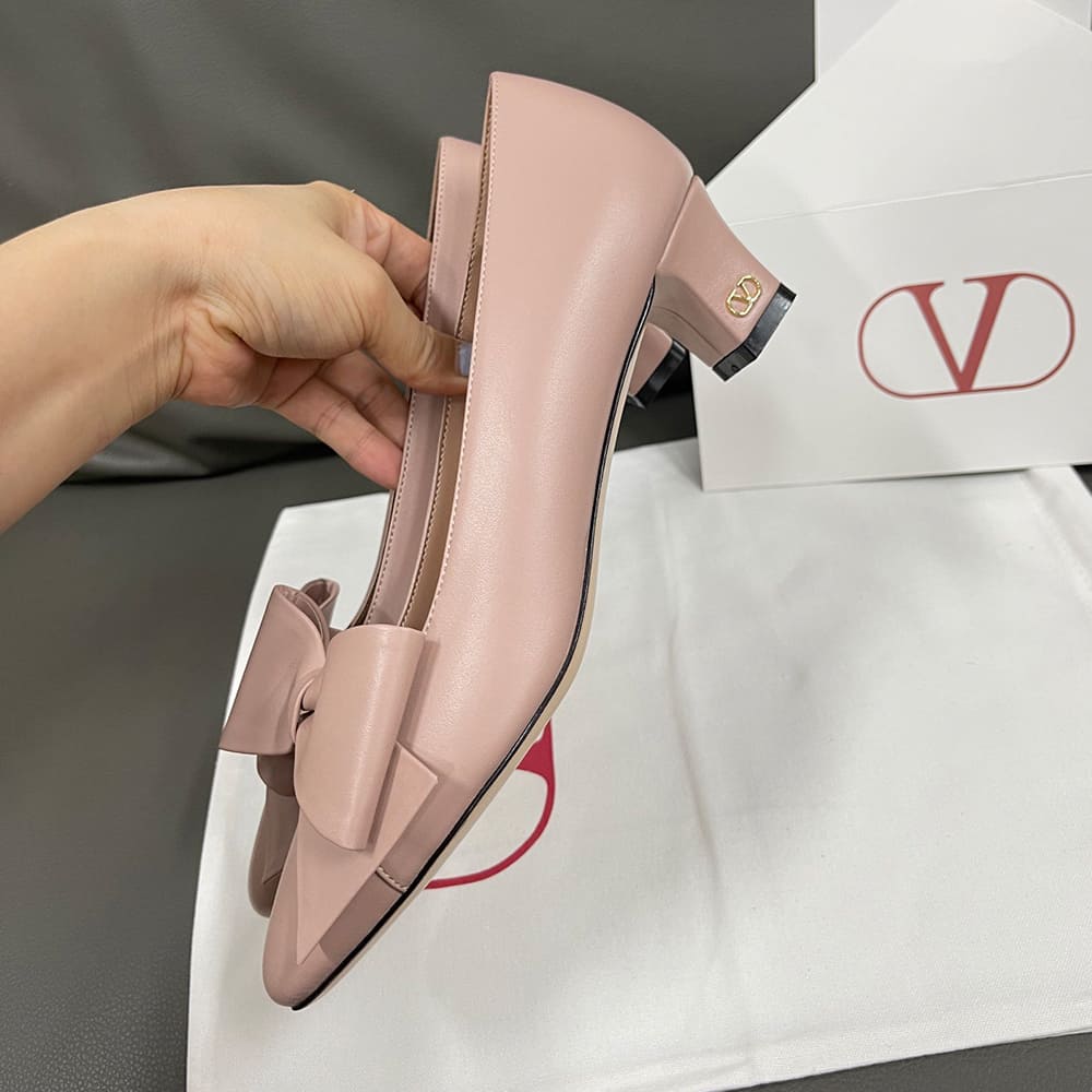 VALENTINO BOWOW sheepskin high heels (heel height 4.5 cm) - Top Club
