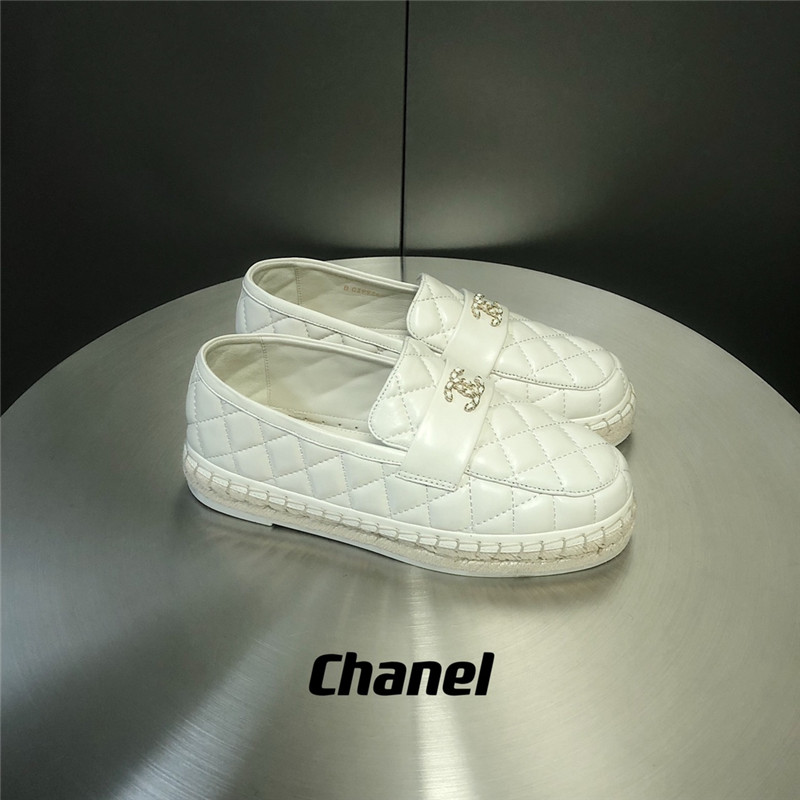 chanel diamond hemp rope loafers fisherman s shoes - Sneaker Replica Workshop