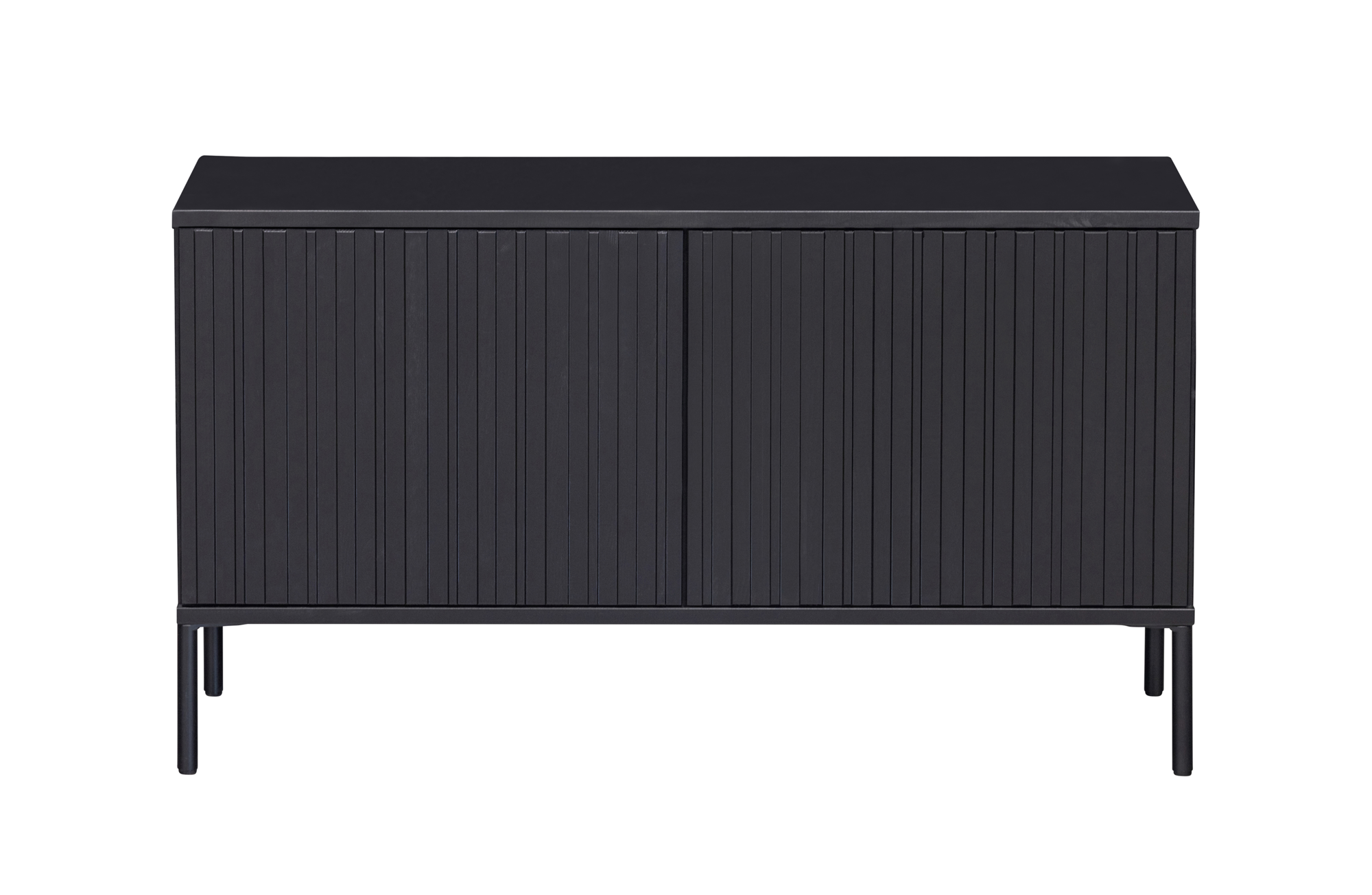 New gravure tv meubel 100 cm grenen zwart [fsc]