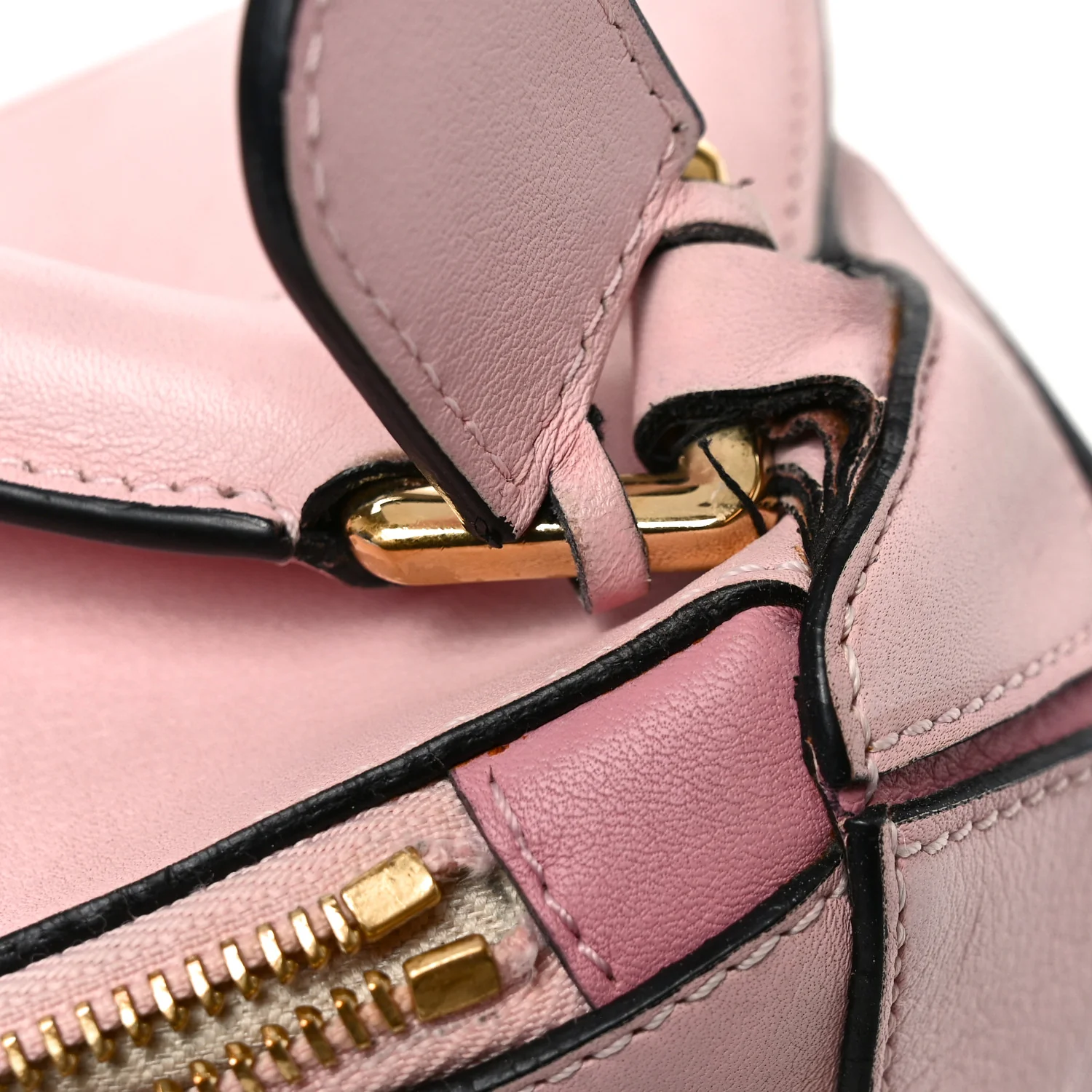Calfskin Medium Puzzle Bag Soft Pink - Top Club