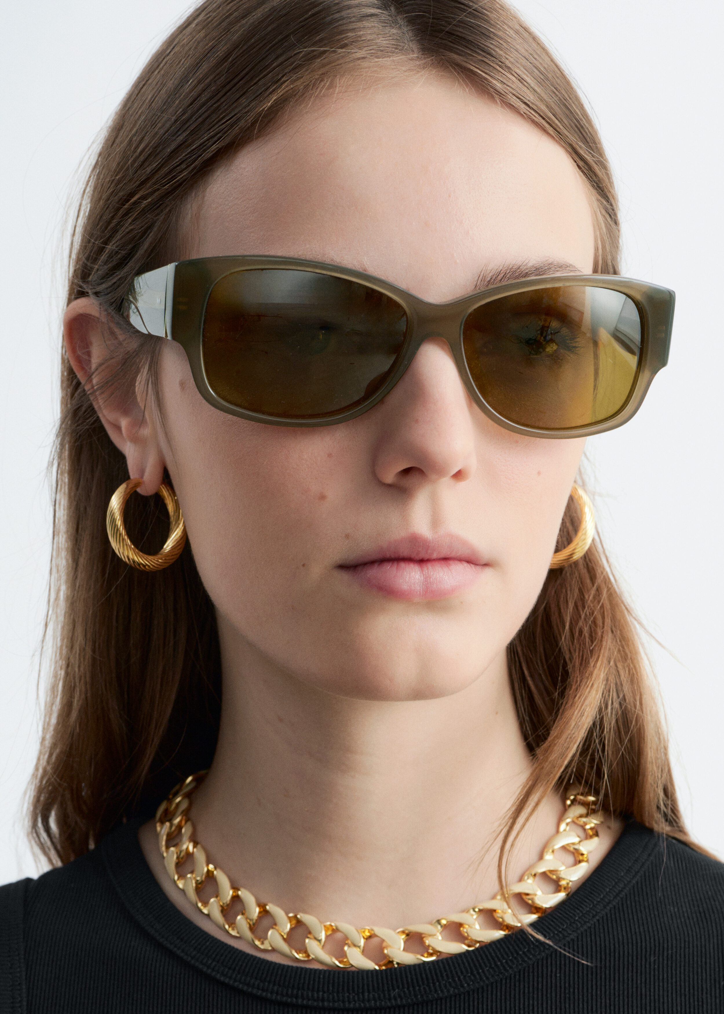 & Other Stories OVAL-FRAME SUNGLASSES