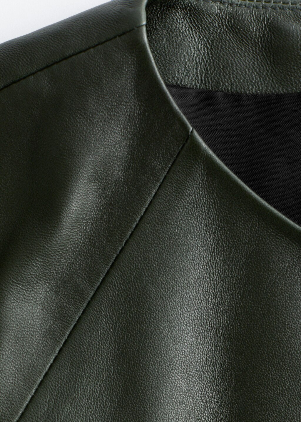 & Other Stories TWIST-SHOULDER LEATHER TOP