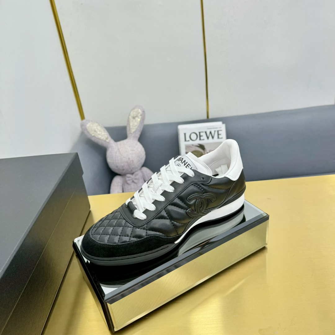 Chanel G45839 Women 24B Trainers Shiny Calfskin Calfskin   Suede Calfskin C91262 - Sneaker Replica Workshop