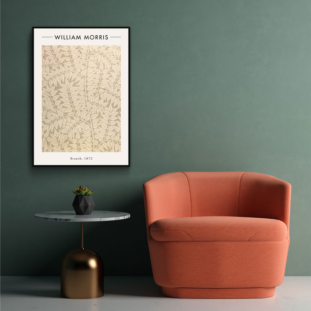Walljar poster ingelijst - William Morris - Branch Poster ingelijst - 70 x 100 cm
