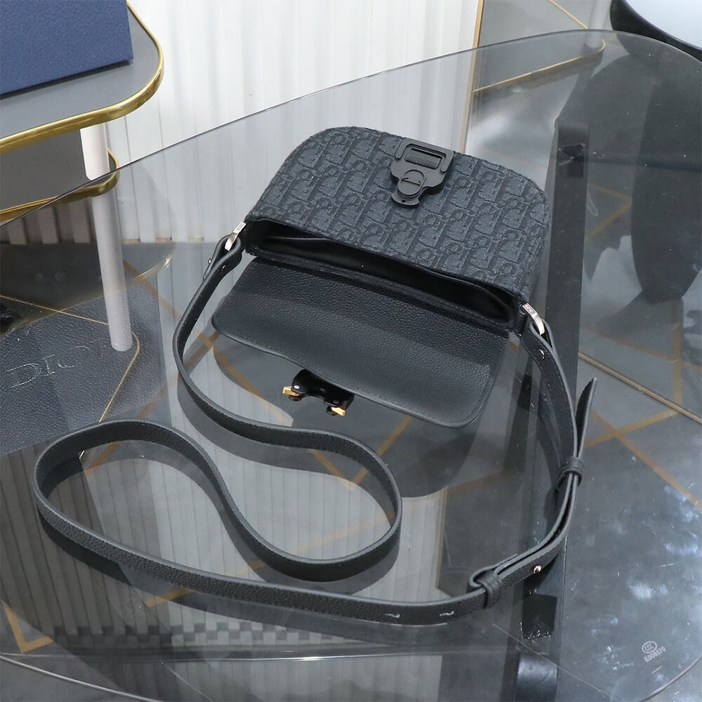 Dior Mini Saddle Messenger Bag with Flap - Top Club