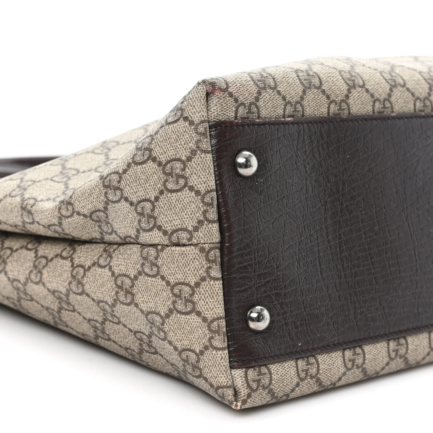 GG Plus Monogram Small Vertical Tote Dark Brown - Top Club