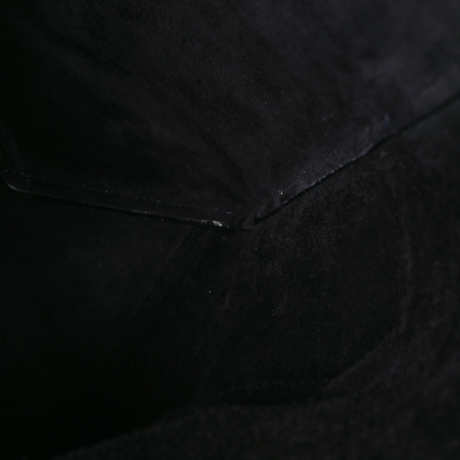 Soft Grained Calfskin Sangle Bucket Bag Navy Blue - Top Club