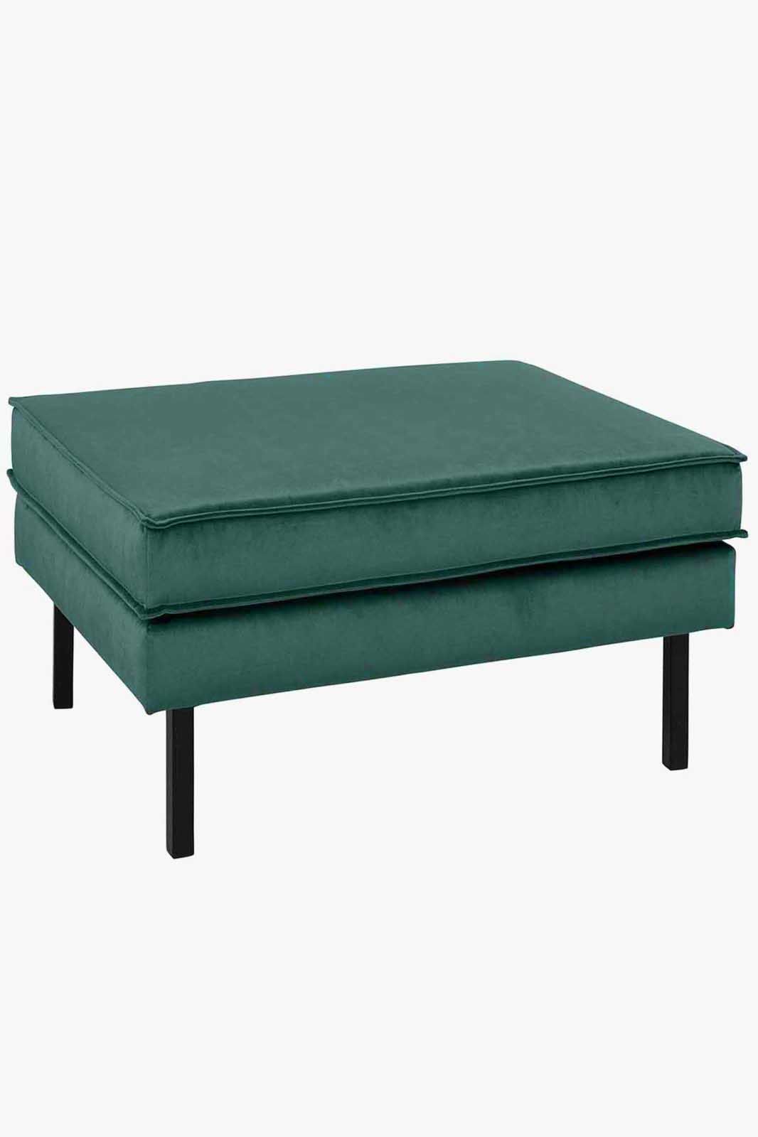 Amsterdam velvet hocker juke groen