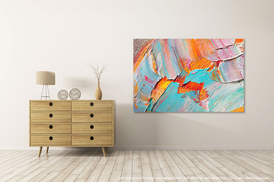 Canvas schilderij Verf 200 x 100 cm