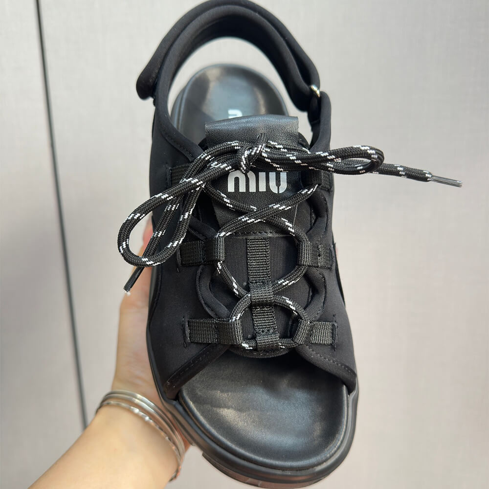 MiuMiu Chunky neoprene sandals - Top Club