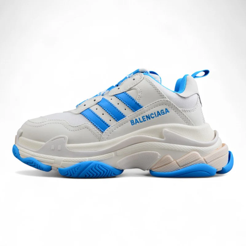 Adidas x Balenciaga Triple S – White/Blue - Sneaker Replica Workshop