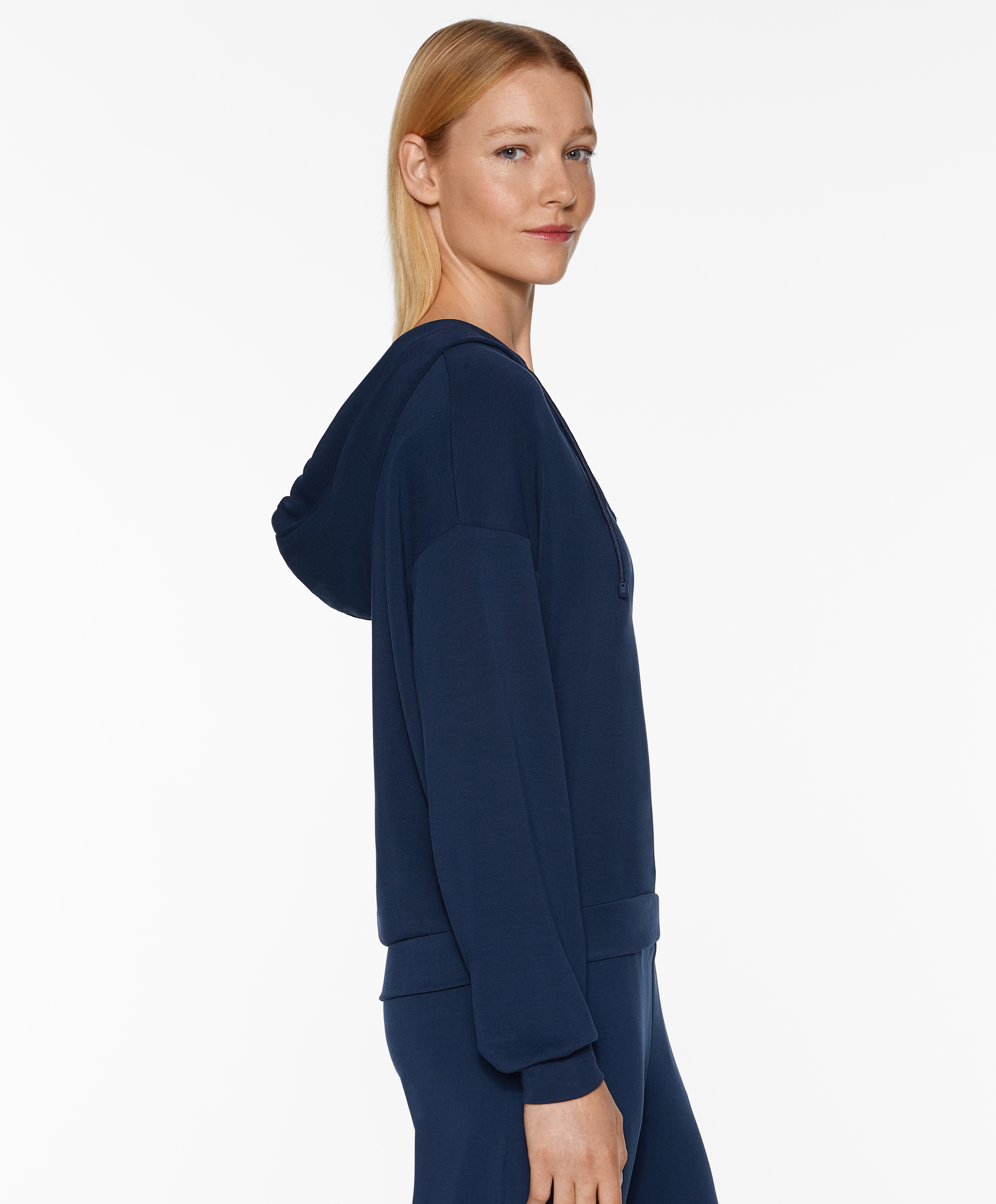 OYSHO V-neck sweatshirt with modal