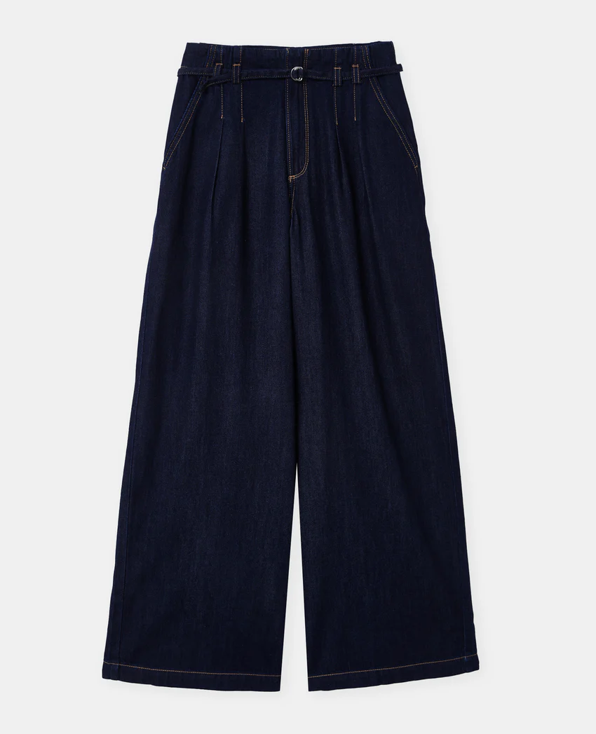 Pimkie Jean extra wide taille haute avec ceinture