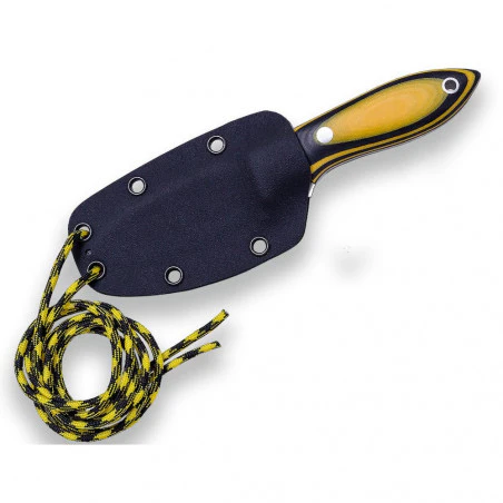 Joker Halsmesser BS9 Avispa Canvas Micarta - Cuchillo Buschcraft cuello