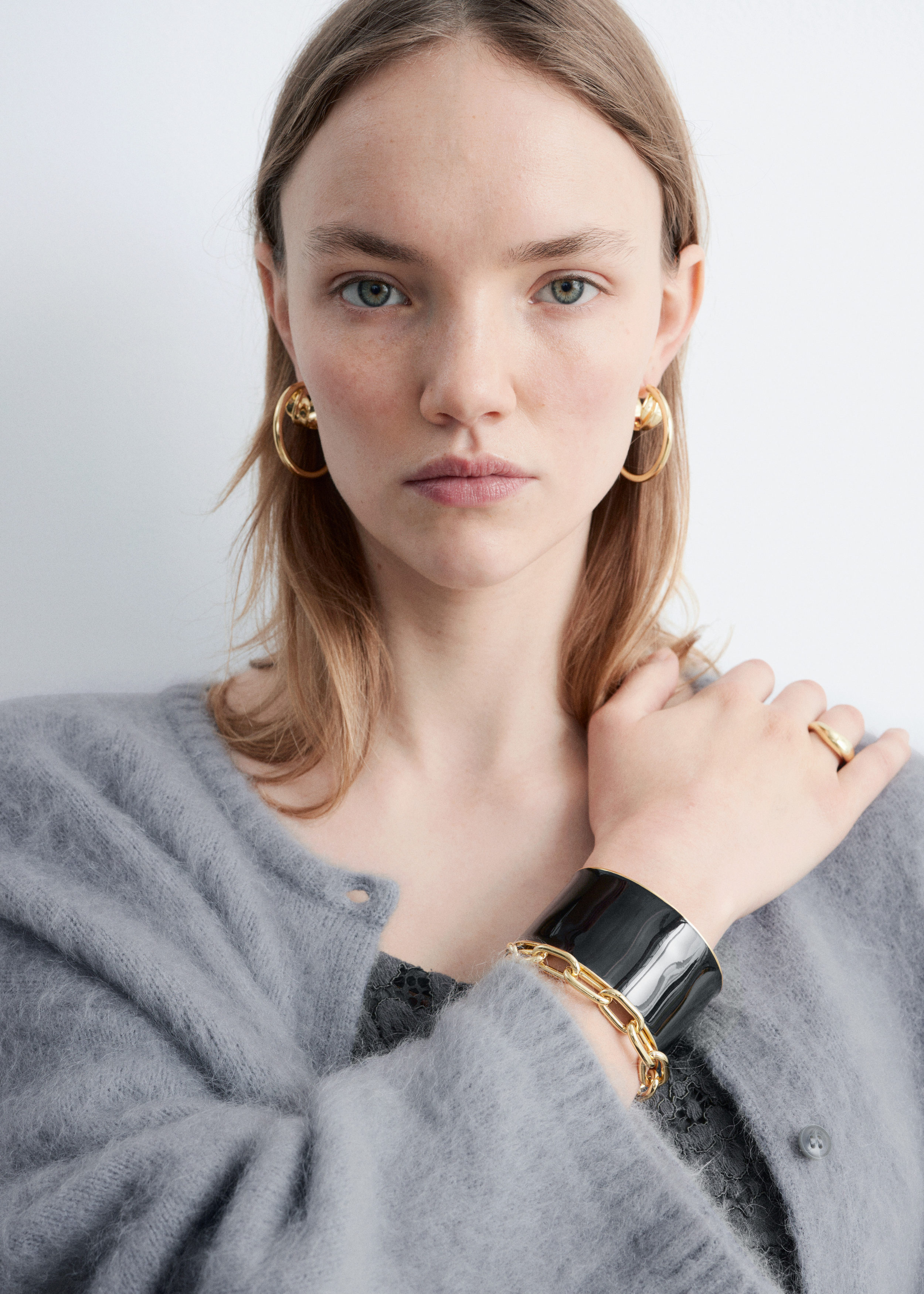 & Other Stories TWO-TONE CUFF BRACELET