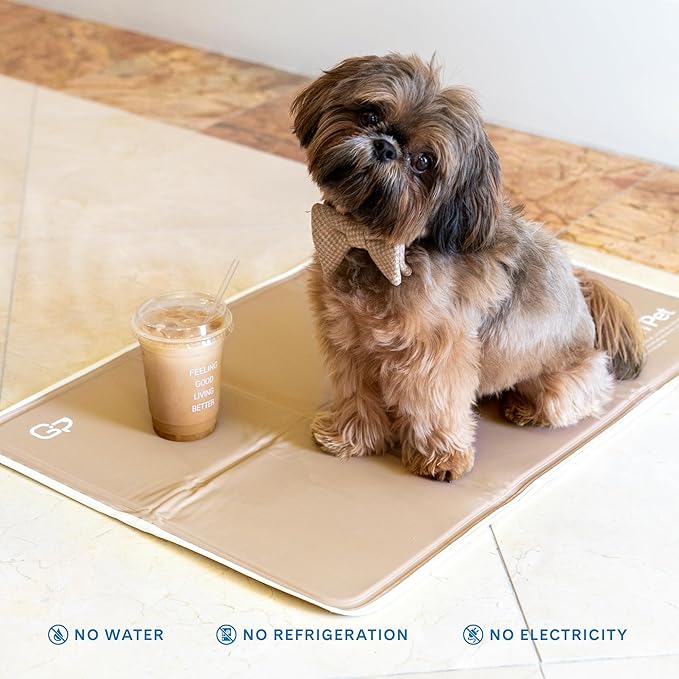 The Green Pet Shop Cool Pet Pad - Latte