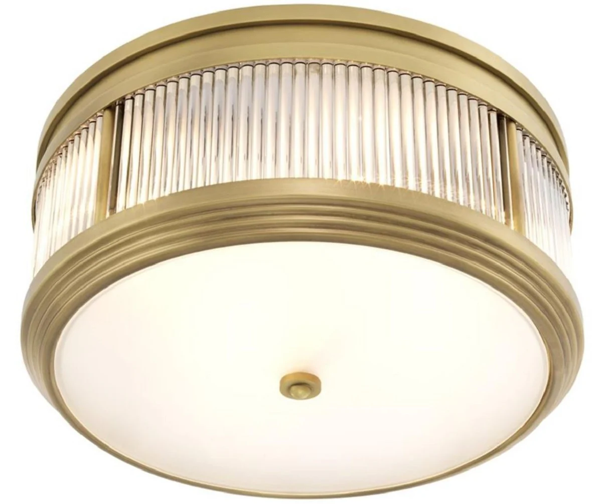 Luxury ceiling light antique brass colored Ø 40.5 x H. 18.5 cm - round ceiling lamp
