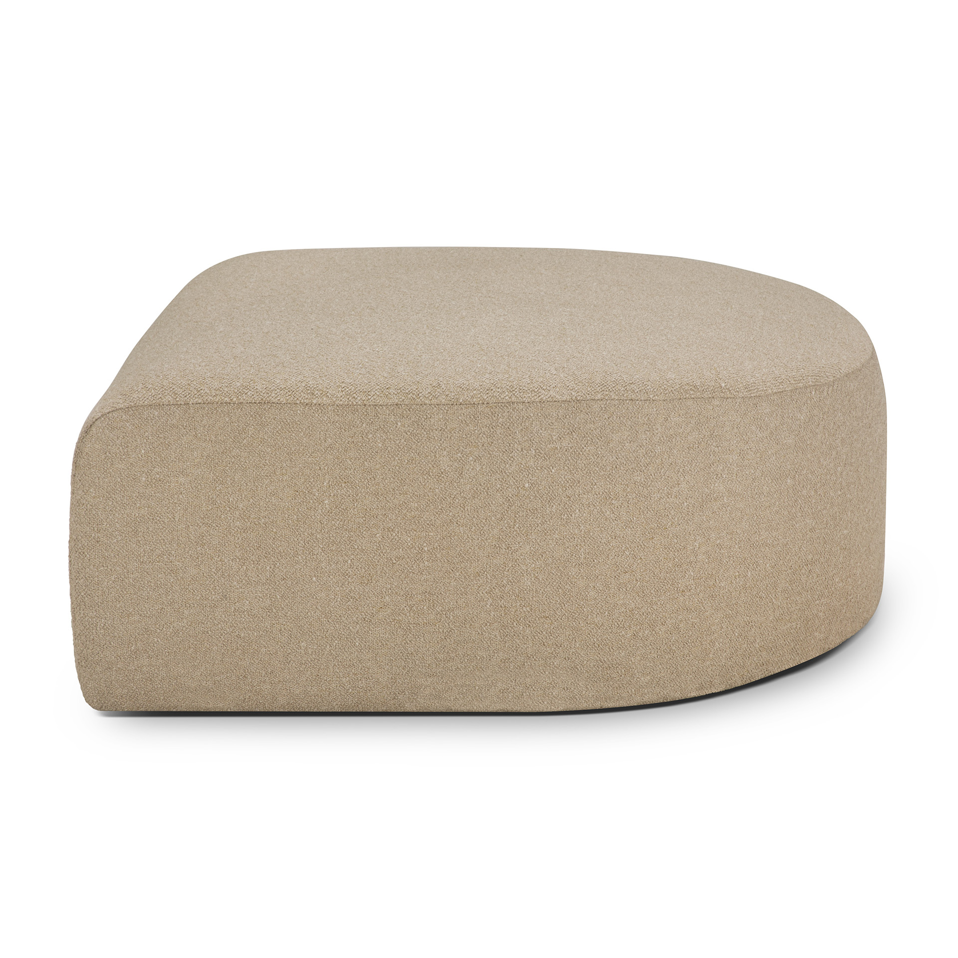 Voetenbank Bulky halfrond almond