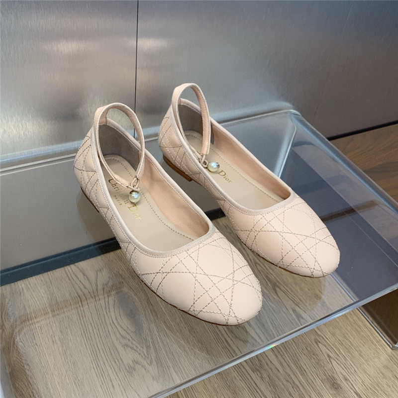 dior electric embroidered cannage pattern ballerina shoes - Sneaker Replica Workshop