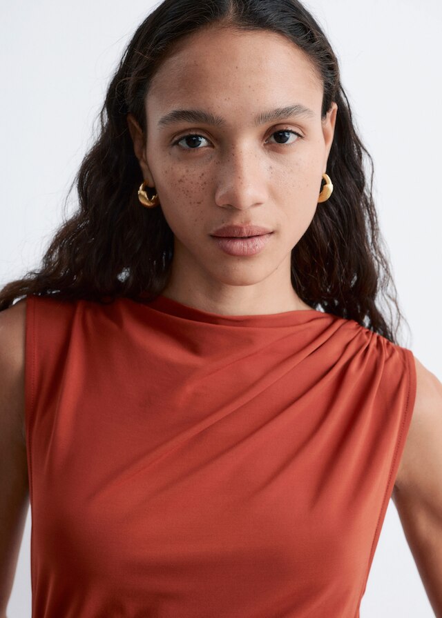 & Other Stories RIDGED HOOP EARRINGS