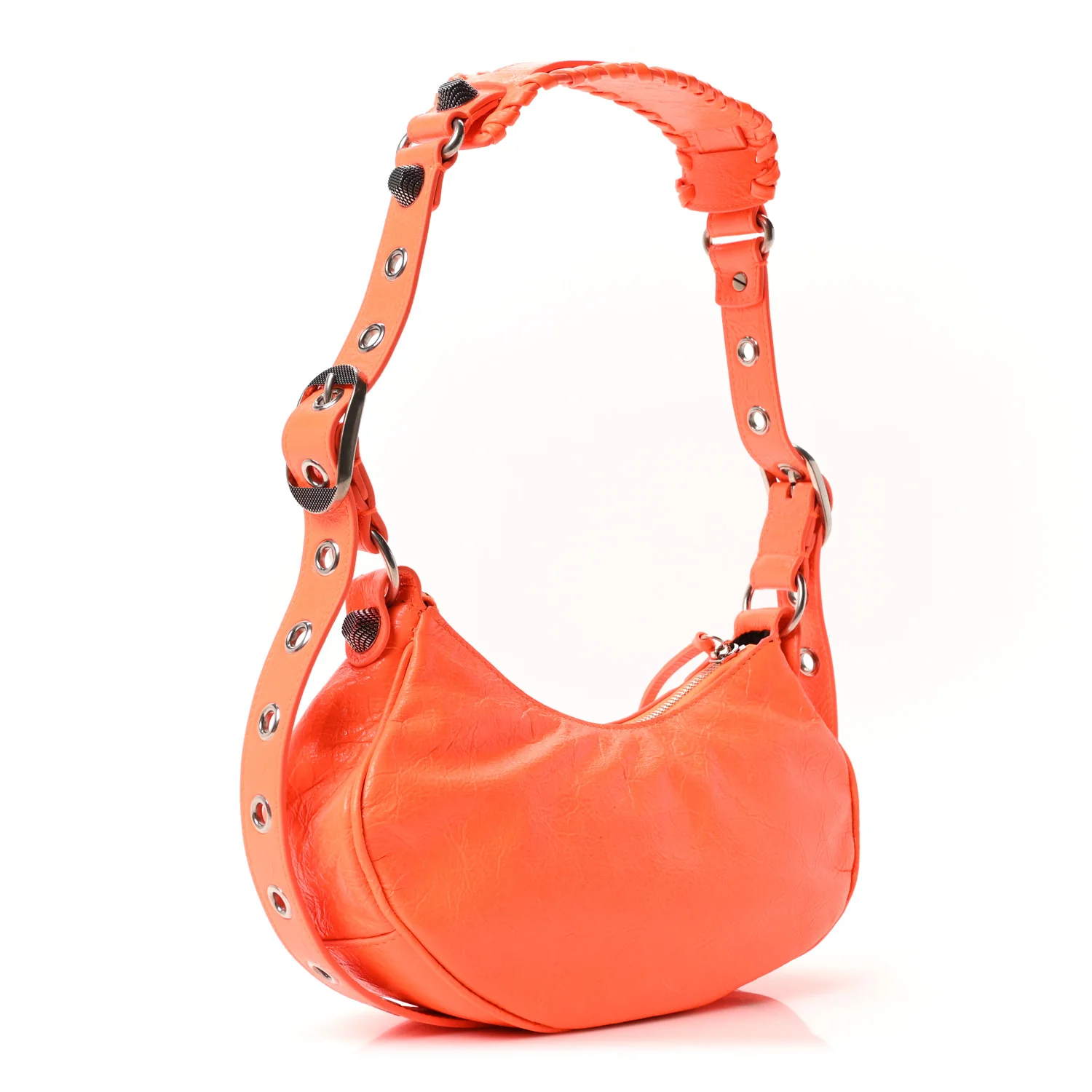 Agneau Arena Le Cagole Shoulder Bag XS Orange - Top Club