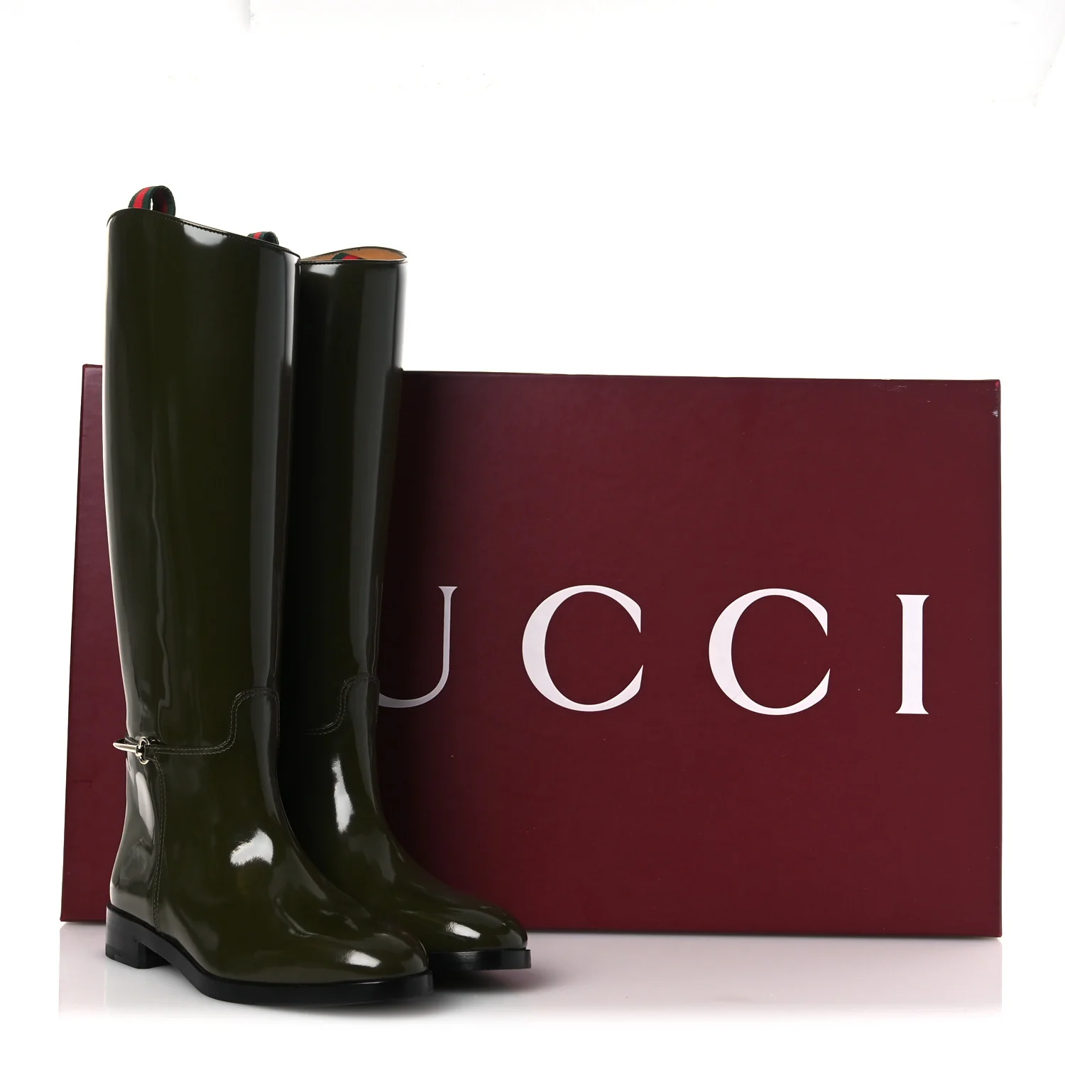 Brushed Calfskin Michelangelo Slim Horsebit Riding Boots 39 Luscious Green - Top Club