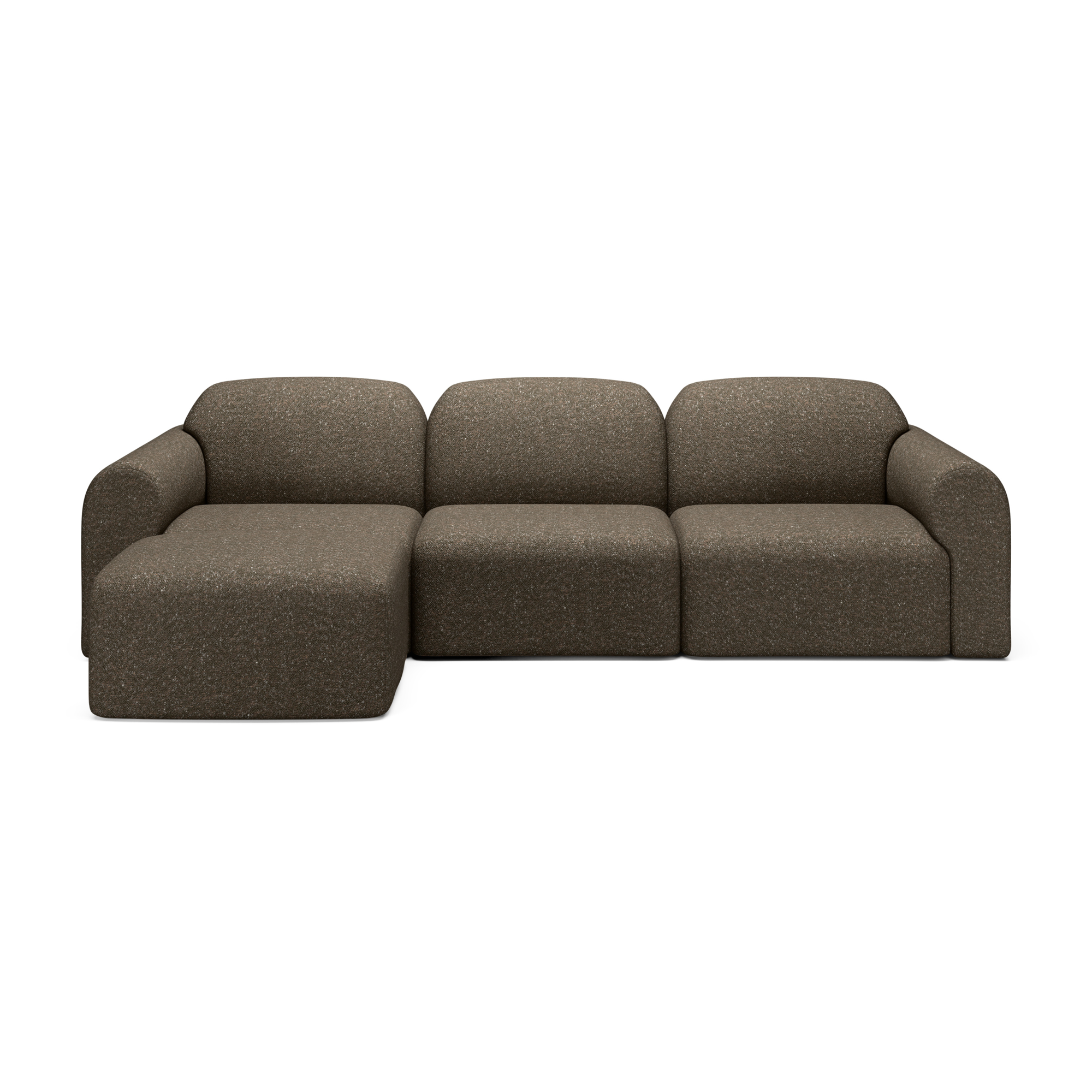 3-zitsbank Bulky met hocker cedar