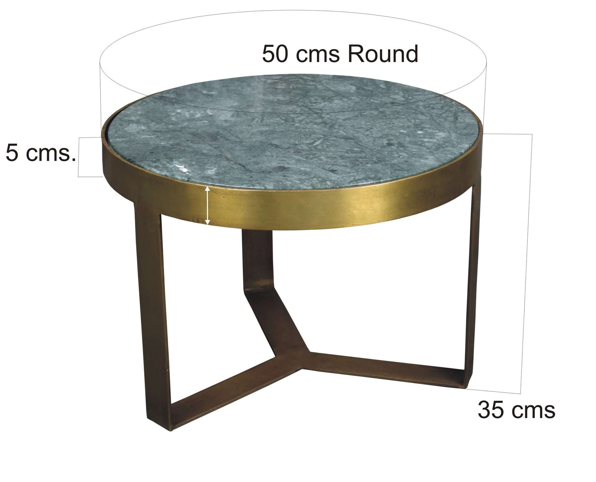 Salontafel Marmer Wit 50 cm