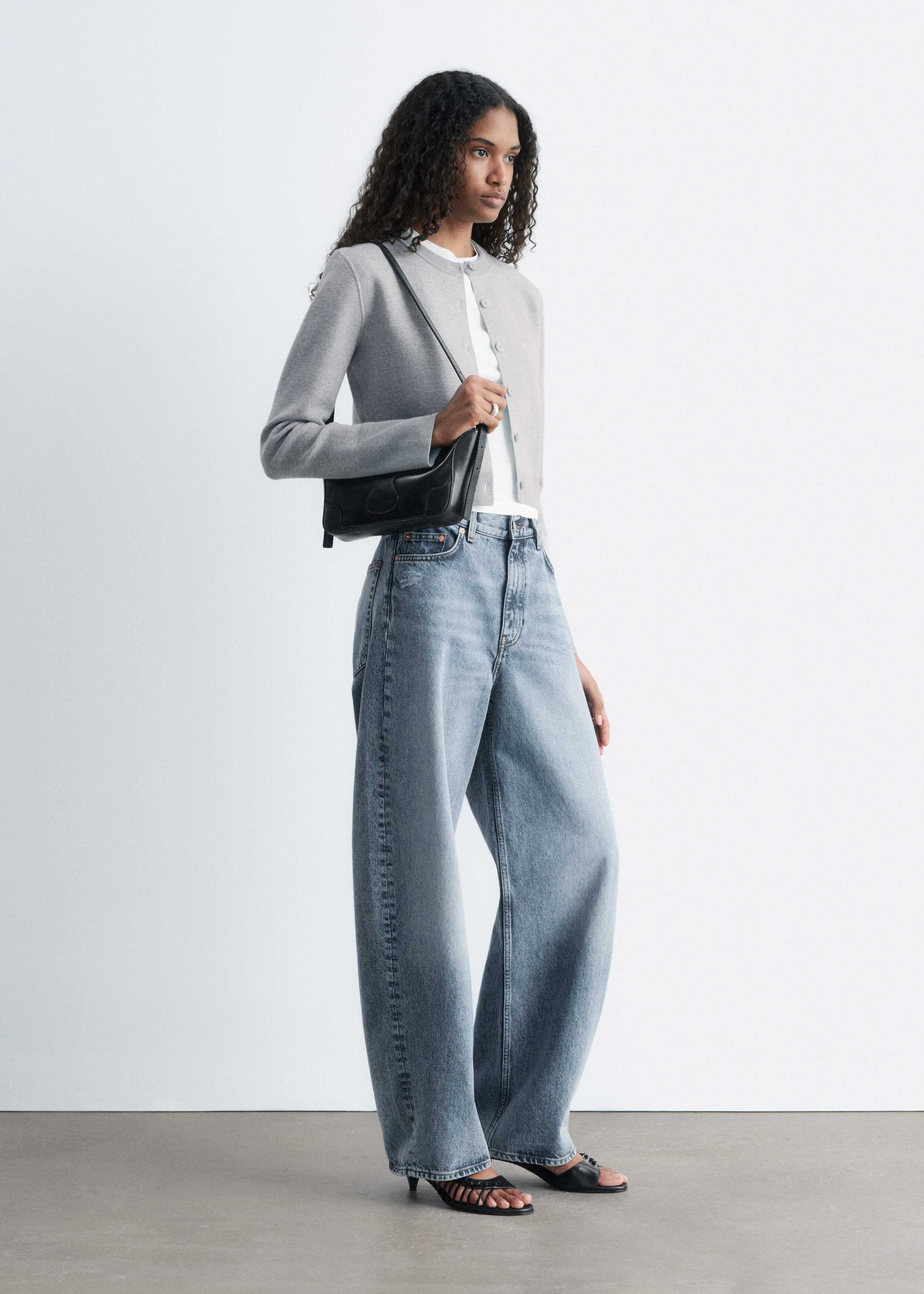 & Other Stories CROPPED REVERSIBLE CARDIGAN