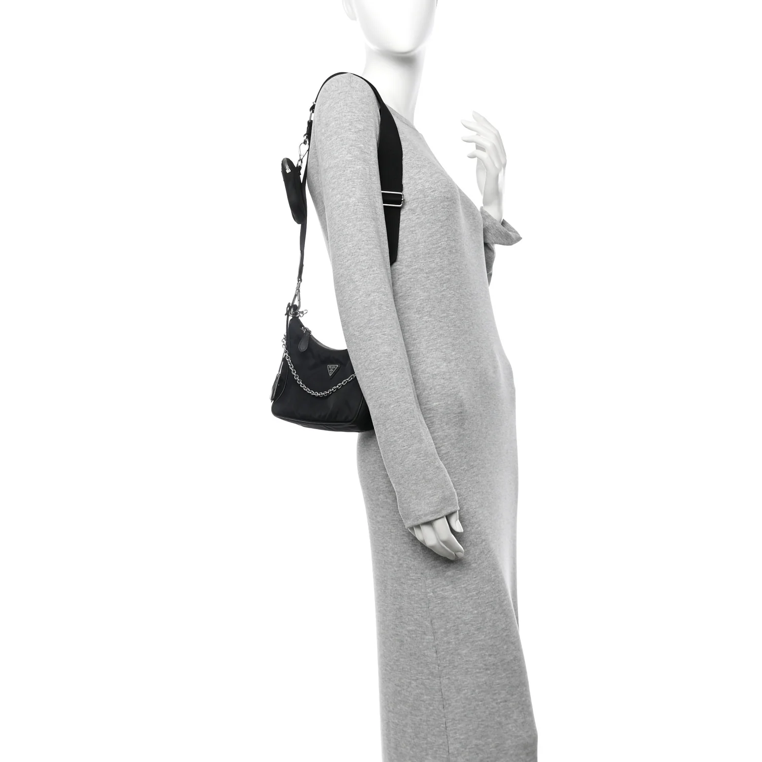 Nylon Re-Edition 2005 Shoulder Bag Black