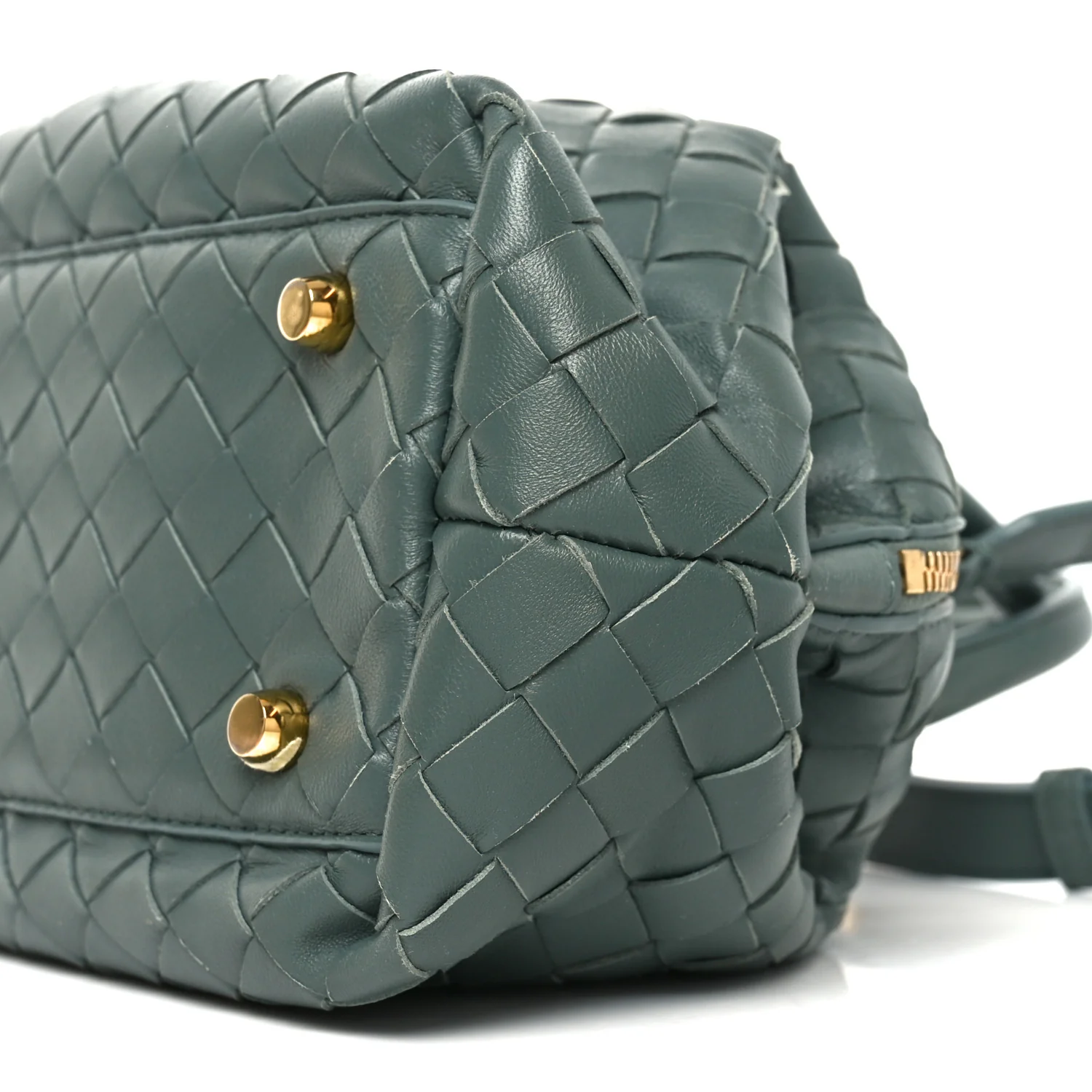 Nappa Intrecciato Bauletto Slate - Top Club