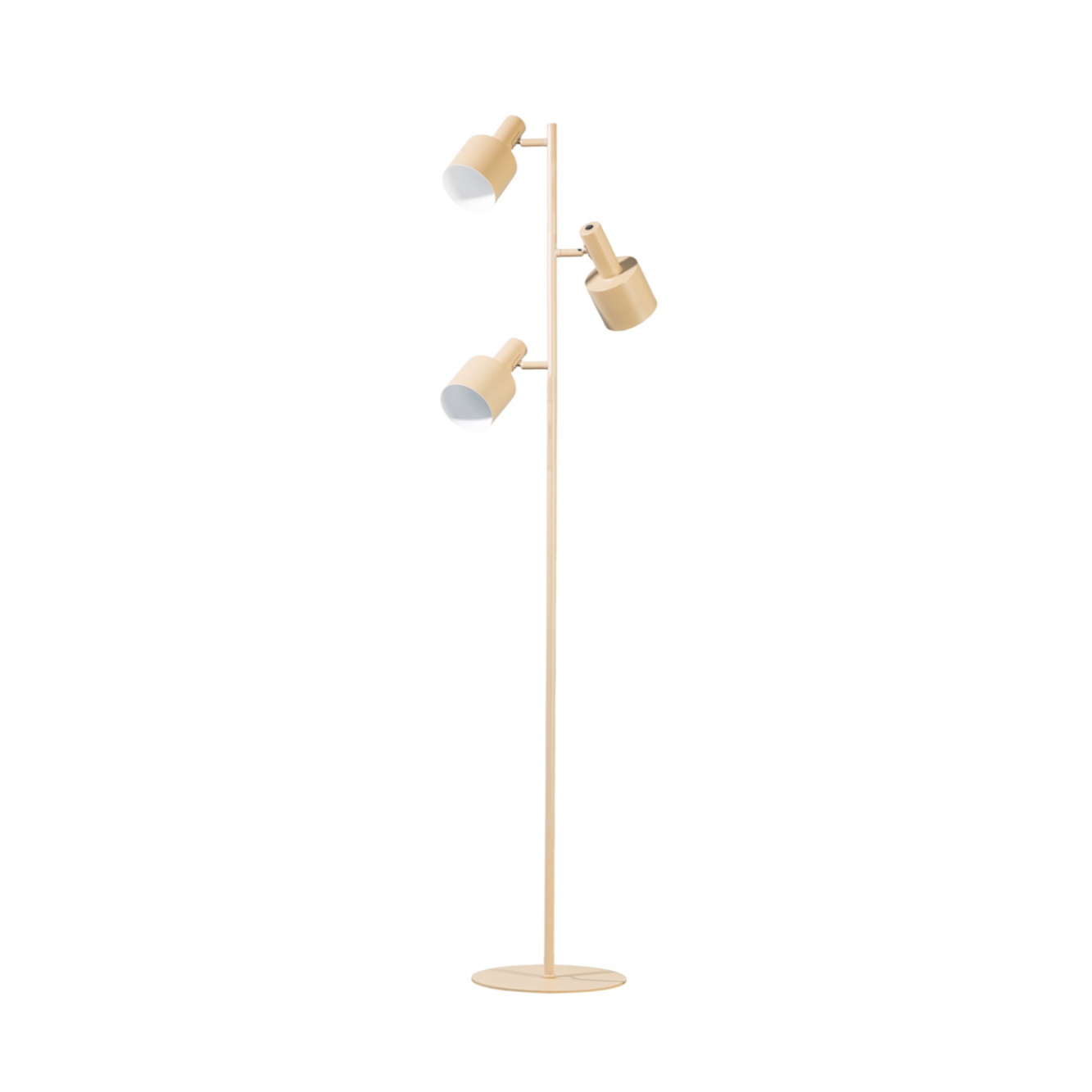 Vloerlamp Sledge 3-lichts creme