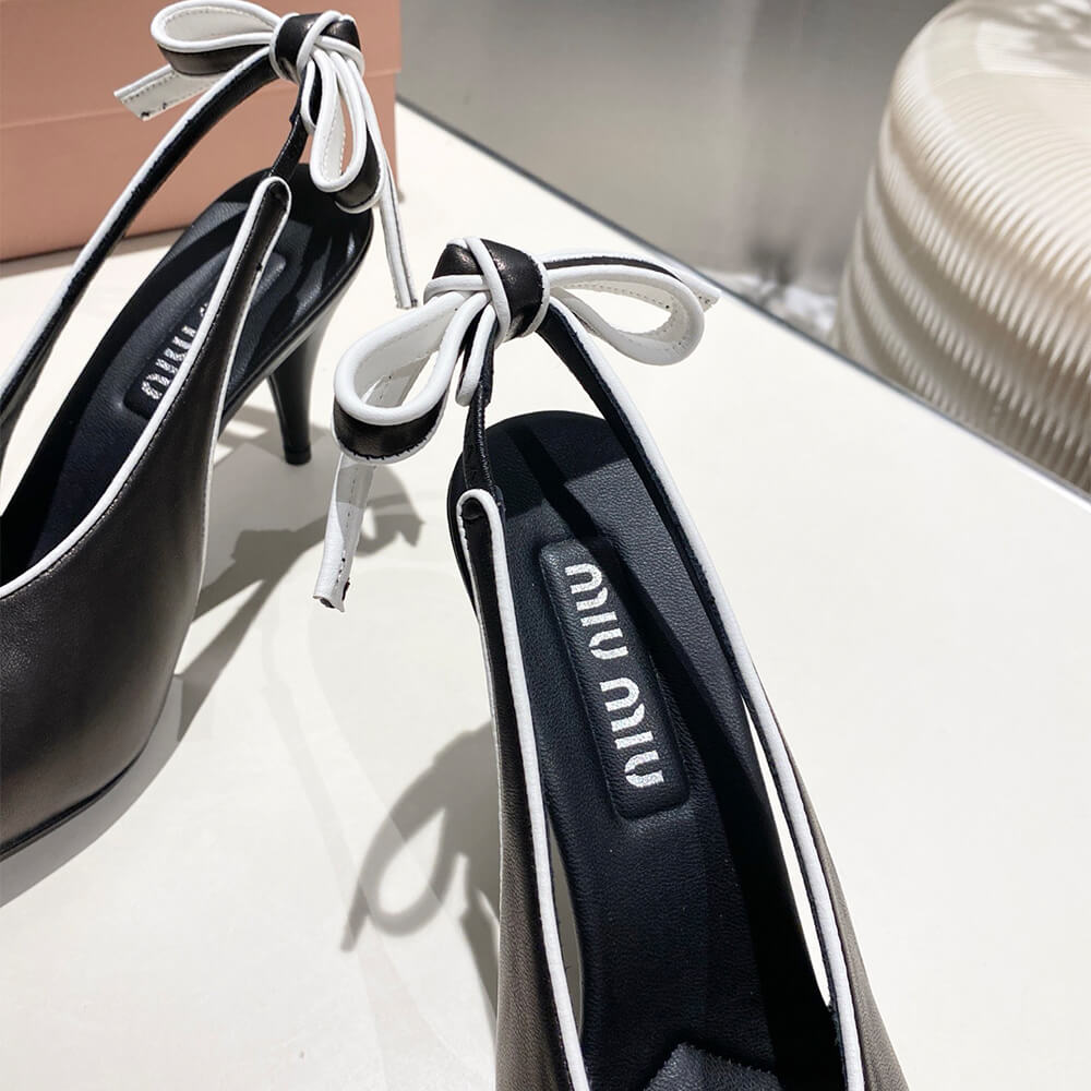 MiuMiu Nappa leather slingback pumps - Top Club