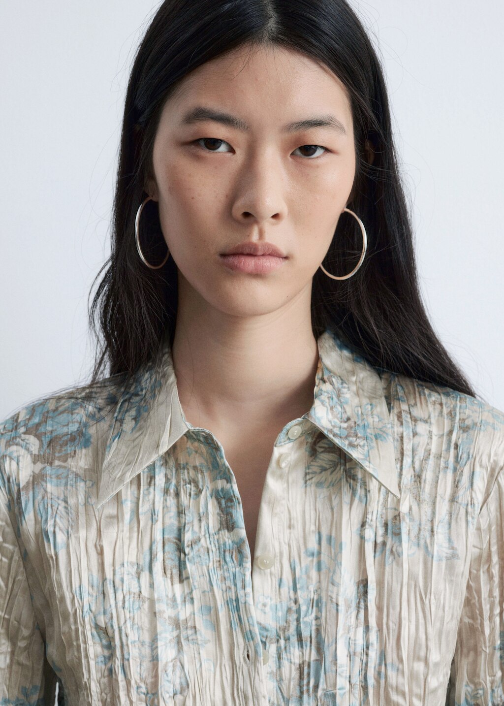 & Other Stories TIE-BELT CRÊPE SHIRT