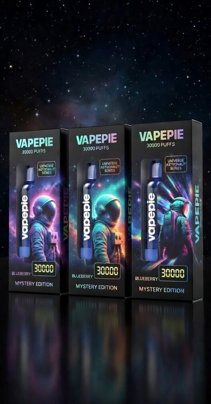 Vapepie Ultra Phantom 30000 šluků – jednorázová e-cigareta s 3D displejem a DTL zážitkem