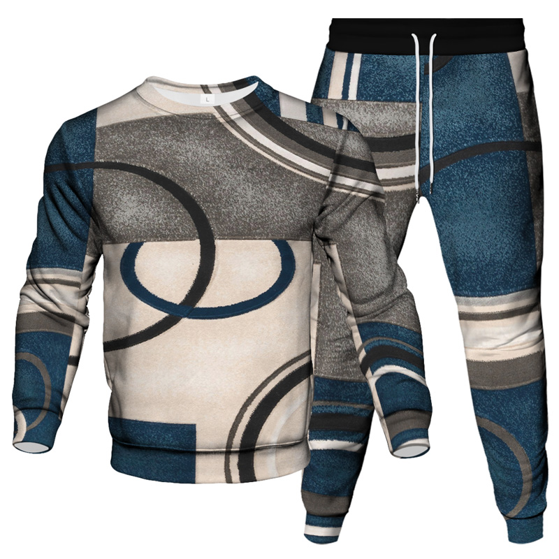 Men's Casual Personality Print Suit 001