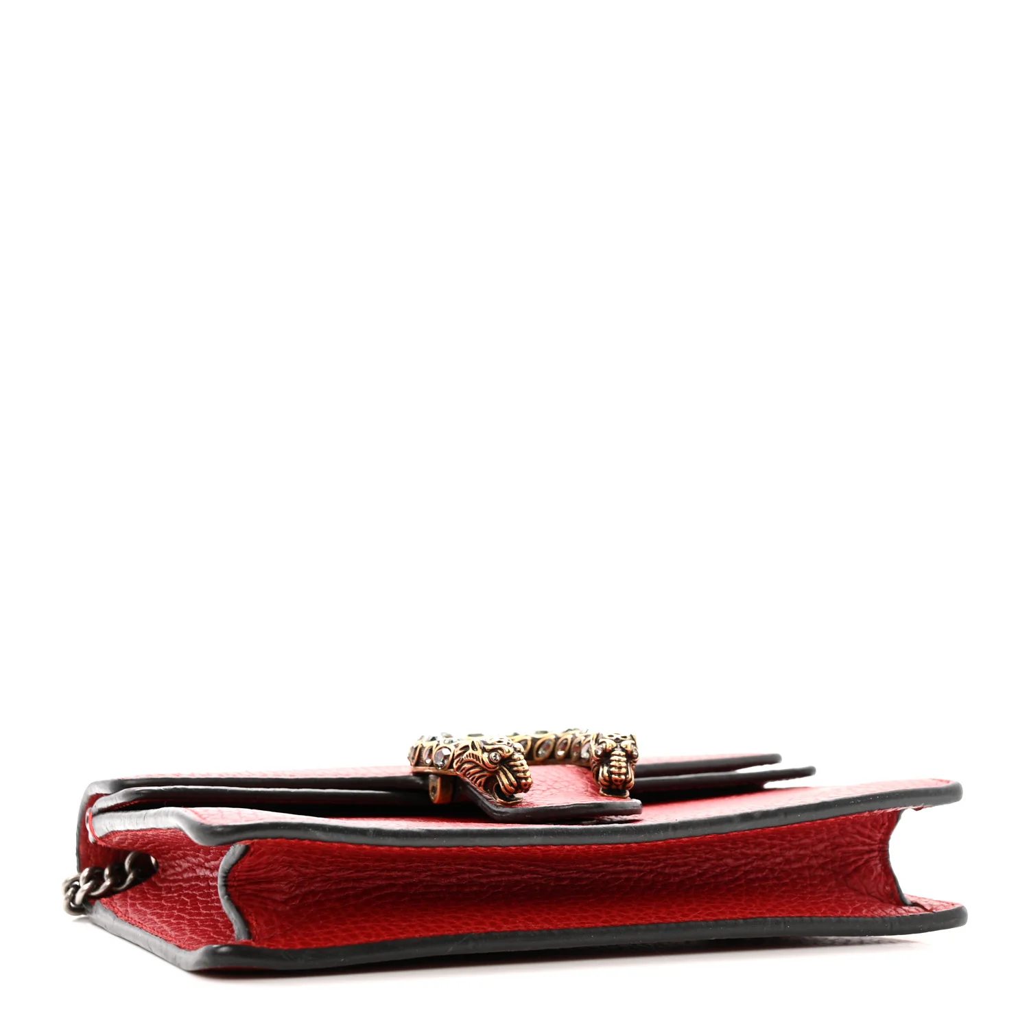 Calfskin Super Mini Dionysus Shoulder Bag Hibiscus Red - Top Club