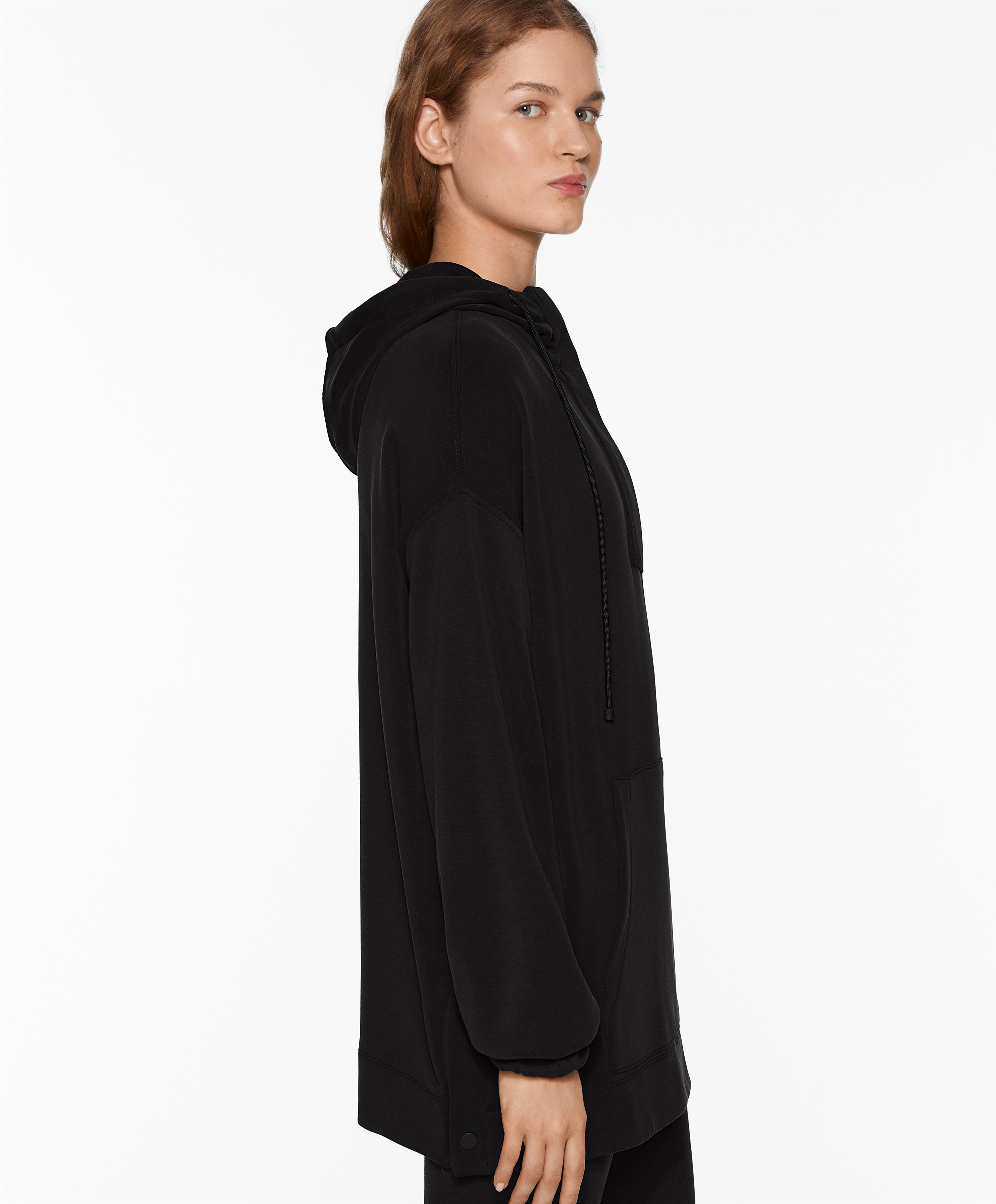 OYSHO Oversize sweatshirt with soft-touch modal and zip