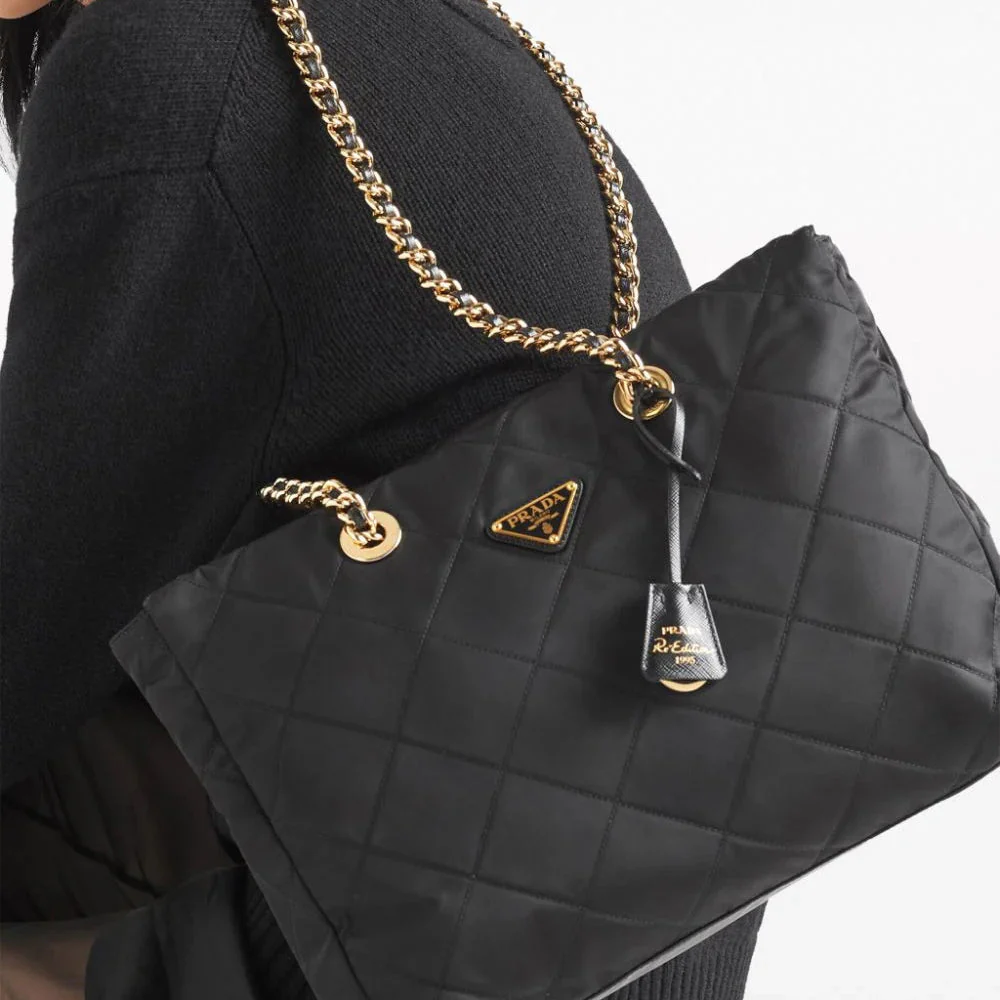 Prada Re-edition Vintage Chain Tote Bag - Top Club