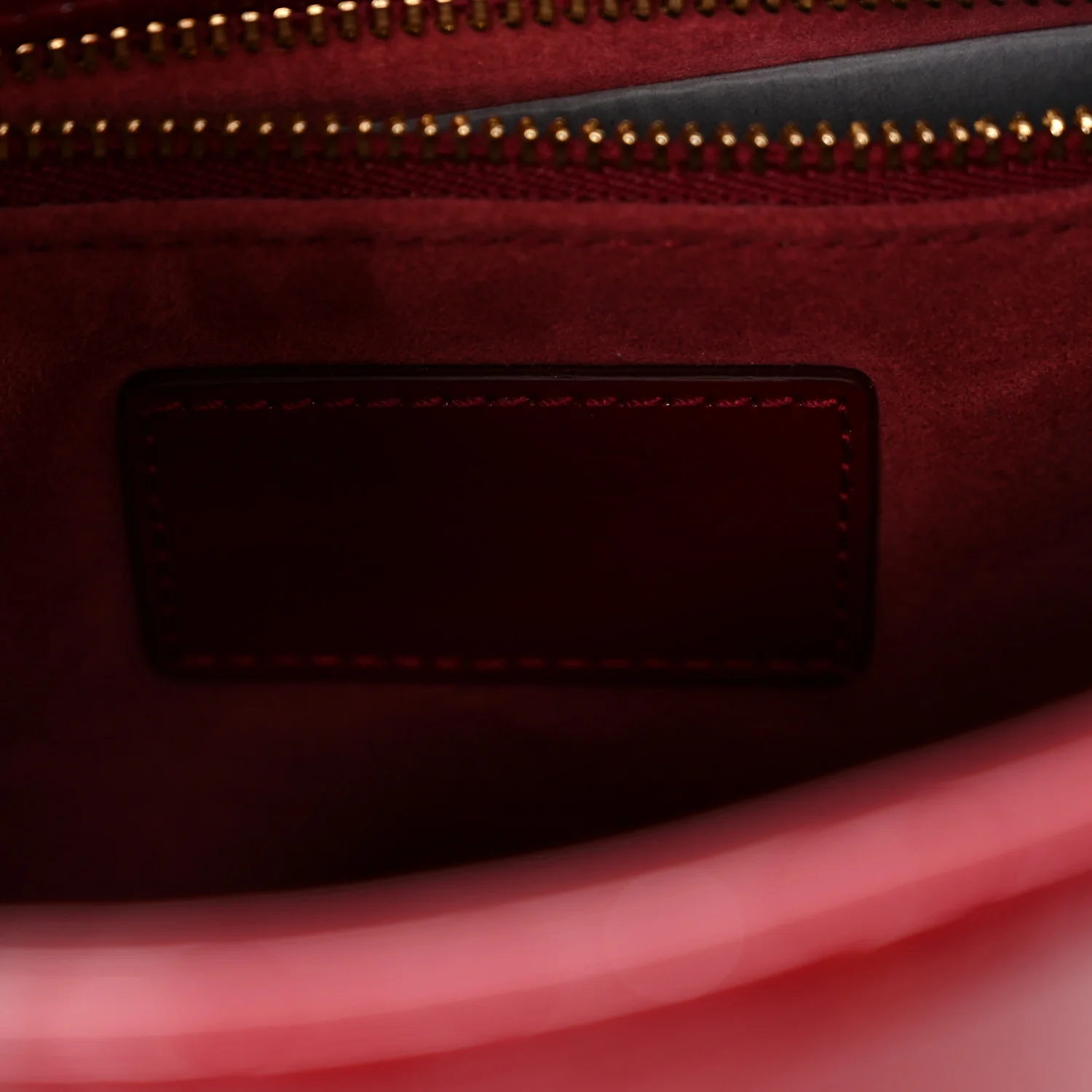 Patent Cannage Small Lady Dior Cherry Red - Top Club