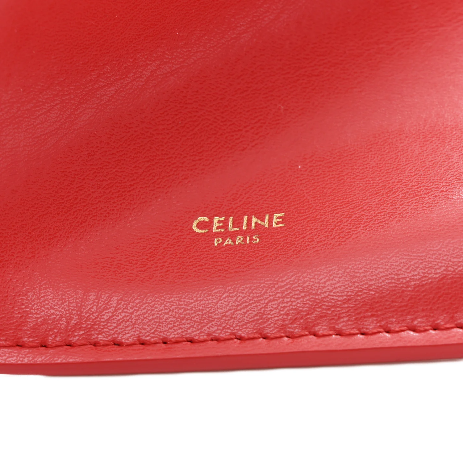 Glossy Calfskin Flat Luggage Shoulder Bag Ultra Red - Top Club