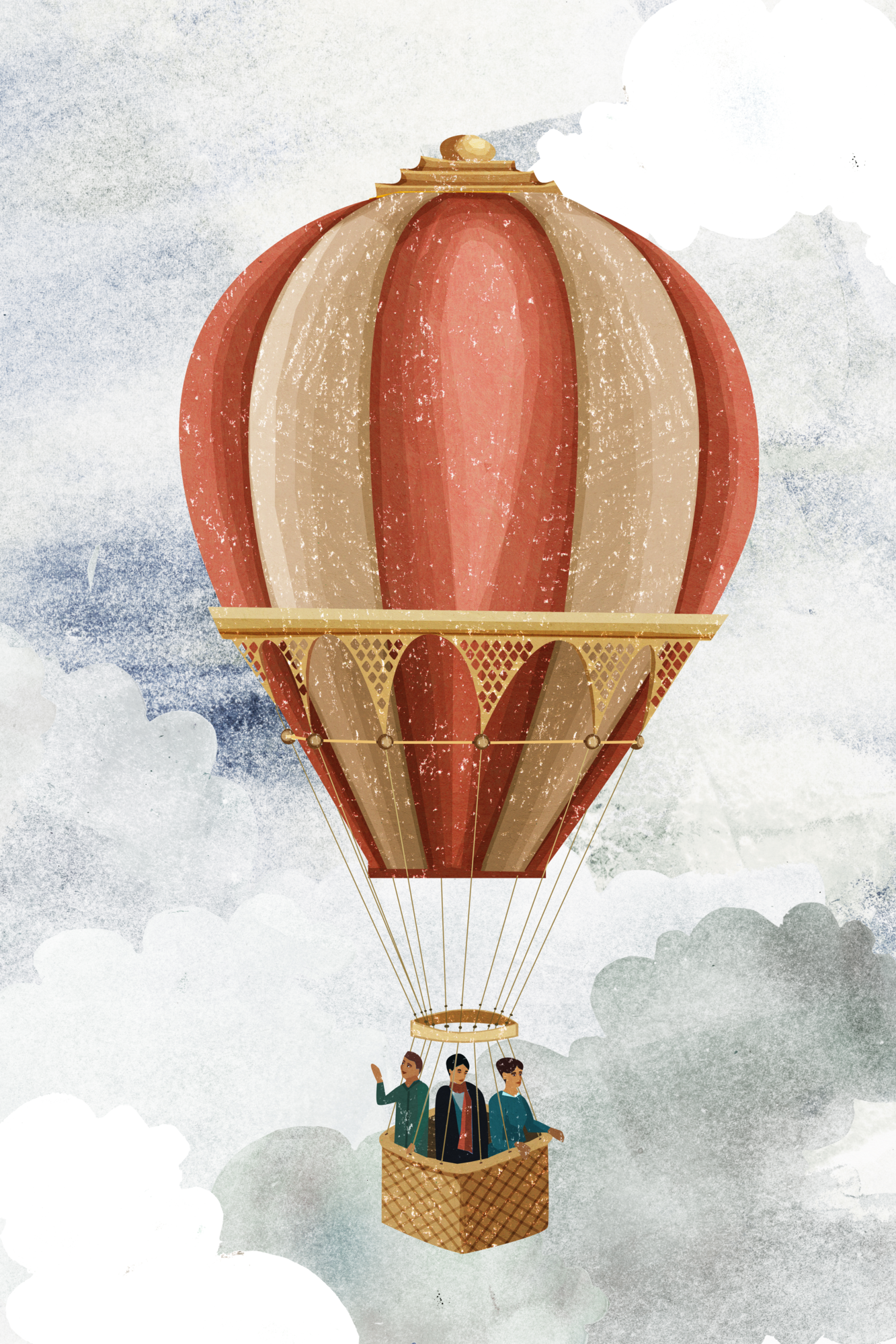 Poster Airballoon 20 x 30 cm