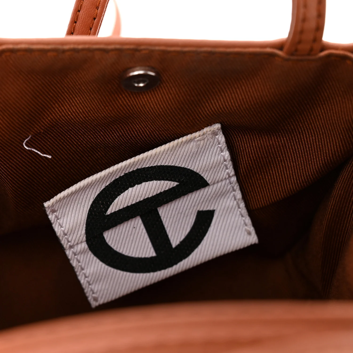 Vegan Leather Small Shopping Bag Tan - Top Club