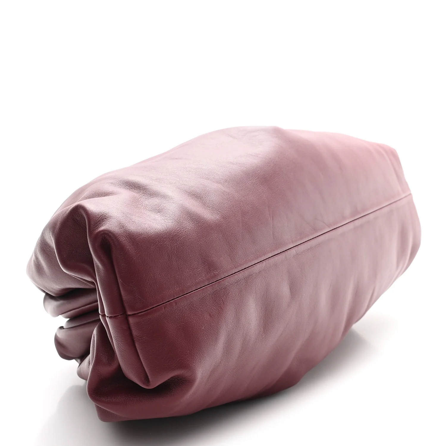 Smooth Butter Calf The Pouch Oversized Clutch Bordeaux - Top Club