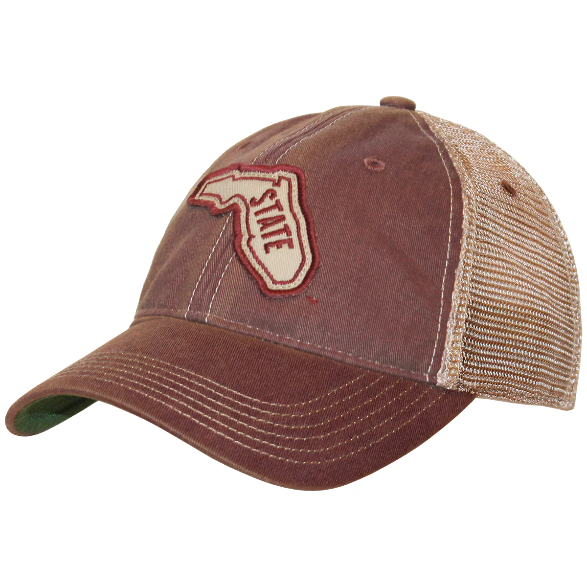 Legacy Vault State of Florida Adjustable Low Profile Trucker - Garnet - MoB Apparel