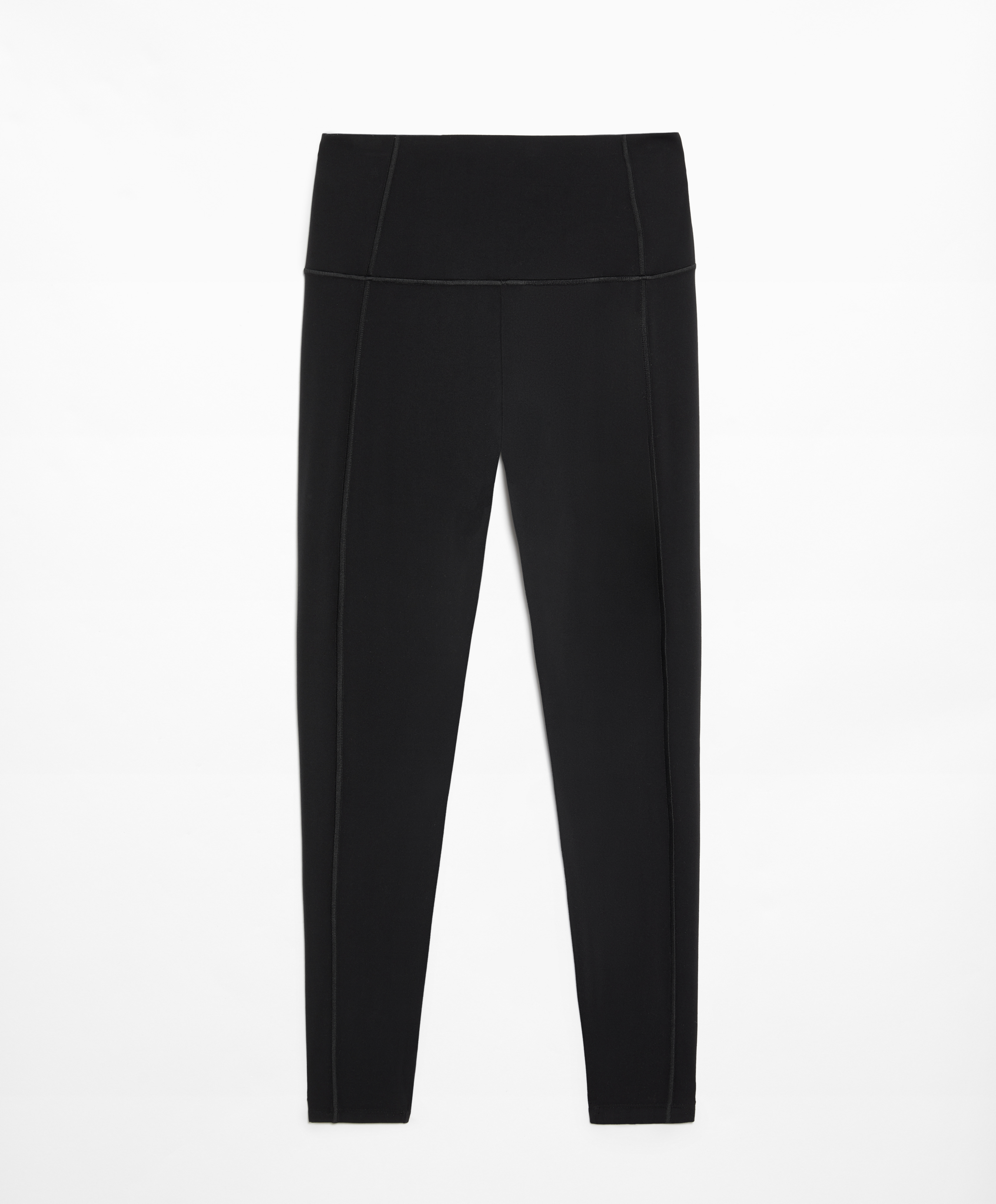 OYSHO Comfortlux super-high-rise 65cm ankle-length leggings with overlocking detail
